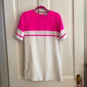 Tobi Pink and Cream shift dress